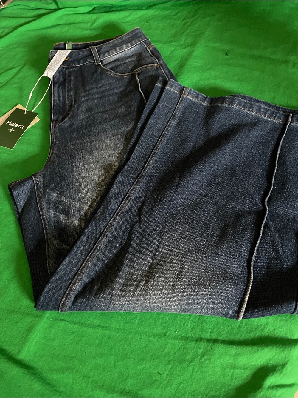 HALARA Men’s Slim Straight Dark Blue Jeans